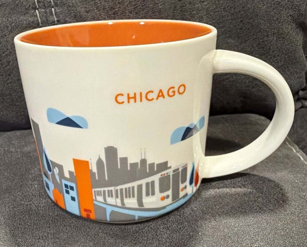 Starbucks Chicago You Are Here Collection Ceramic Mug 14 oz